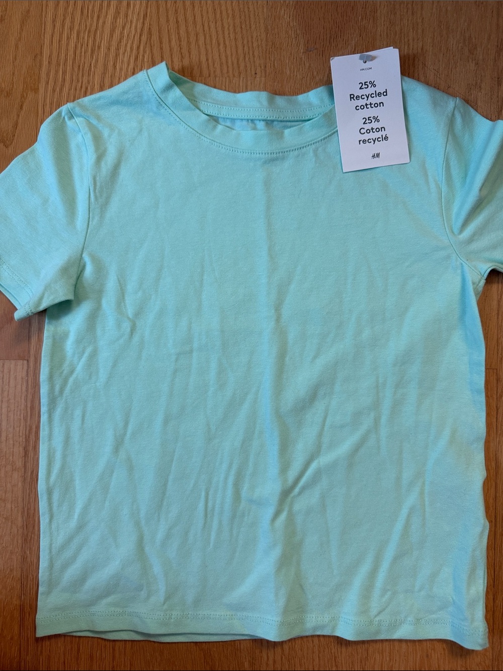 H&M Kids Light Mint Short Sleeve Tee
